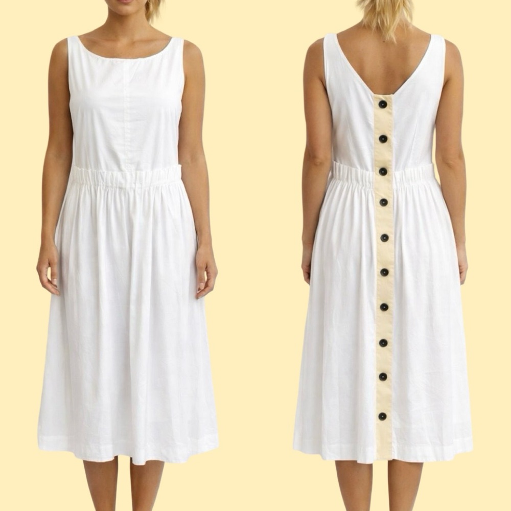 Marni button back cotton dress.
